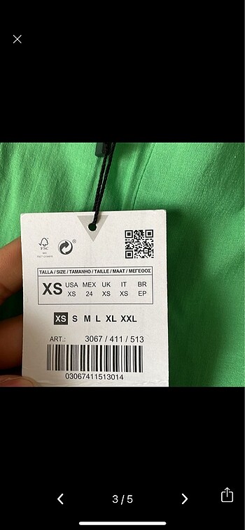 xs Beden yeşil Renk Zara pantolon