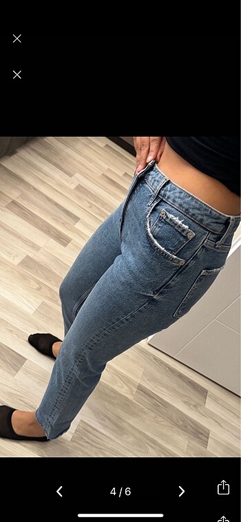 m Beden mavi Renk Zara jean