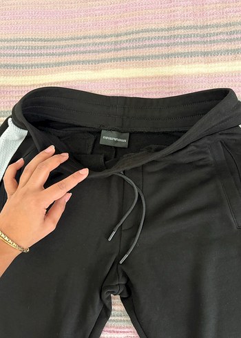 Siyah Kemerli Erkek Spor Eşofman Altı - Görsel 2