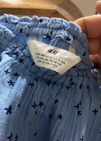 H&M 9/10 yaş kız çocuk elbise çok iyi durumdadır - Görsel 3