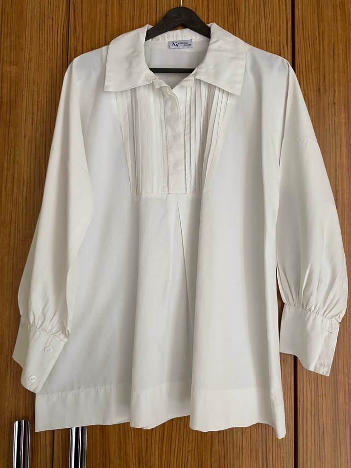 Ayşegül güneş marka kadın beyaz gömlek - Görsel 5