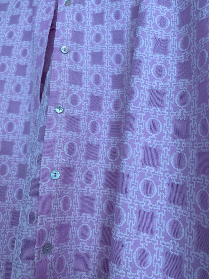 Pembe Düğmeli Uzun Kollu Kadın Gömlek - Görsel 3