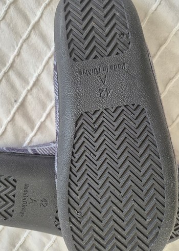 Gri Erkek Triko Ev Terliği 42 - Görsel 2