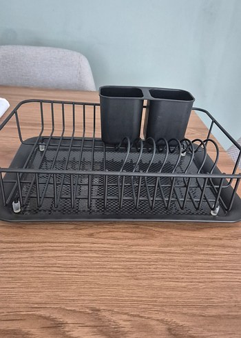 Siyah Metal Bulaşık Kurutmalık