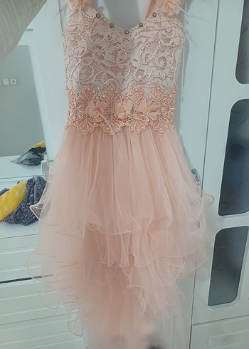 LC Waikiki Kız Çocuk Pembe Fırfırlı Bohem Elbise