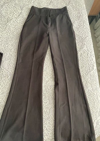 Kemer Detaylı Klasik Kadın Kumaş Pantolon