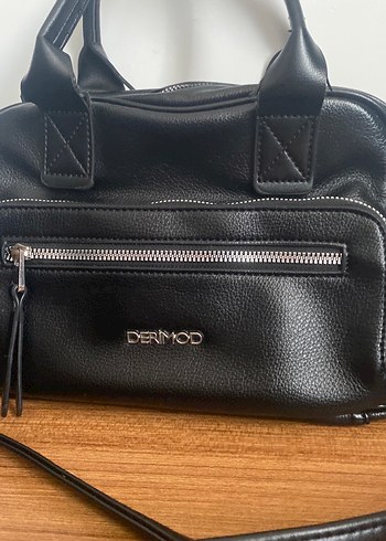 Derimod Deri Siyah Minimalist Kadın Çanta