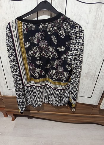 Bohem Desenli Uzun Kollu Kadın Bluz - Görsel 2