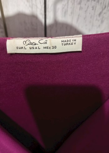 Mor Uzun Kollu V Yaka Salaş Elbise - Görsel 3