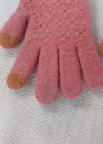 Kız Çocuk Renkli Örgü Eldiven - Görsel 5