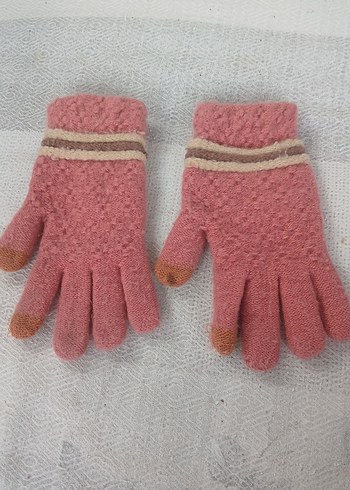 Kız Çocuk Renkli Örgü Eldiven - Görsel 2