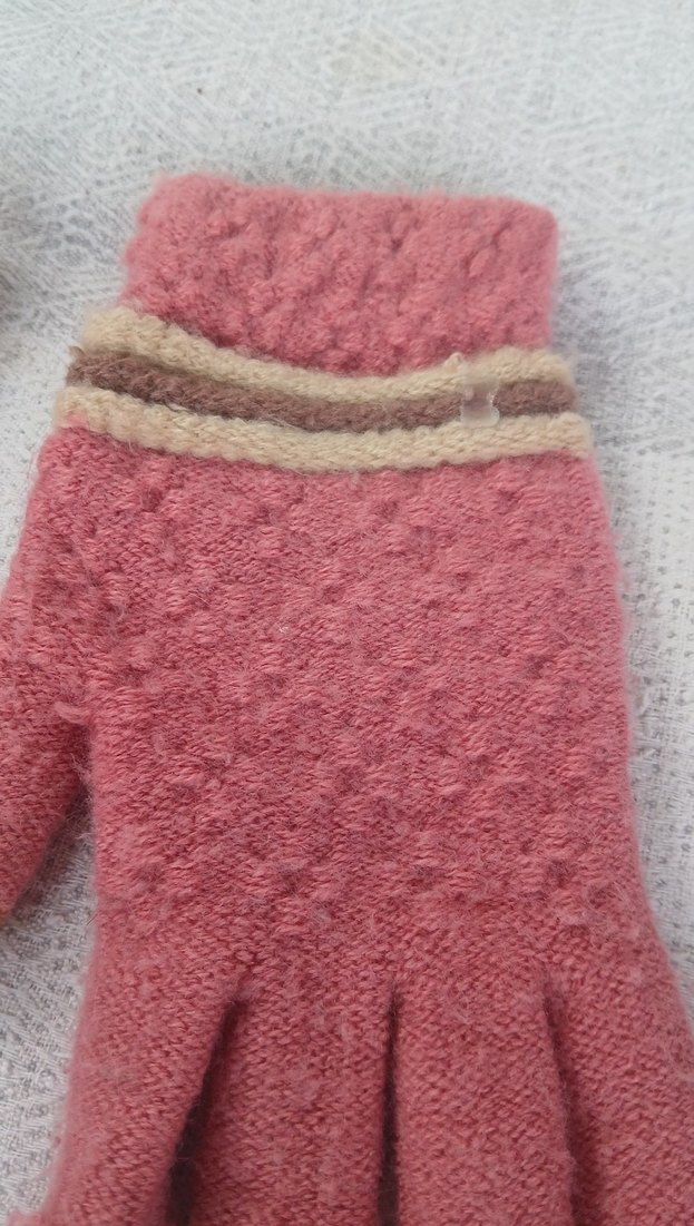 Kız Çocuk Renkli Örgü Eldiven - Görsel 3