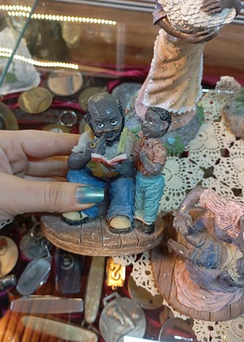 Antika Zenci köy biblolar - Görsel 6