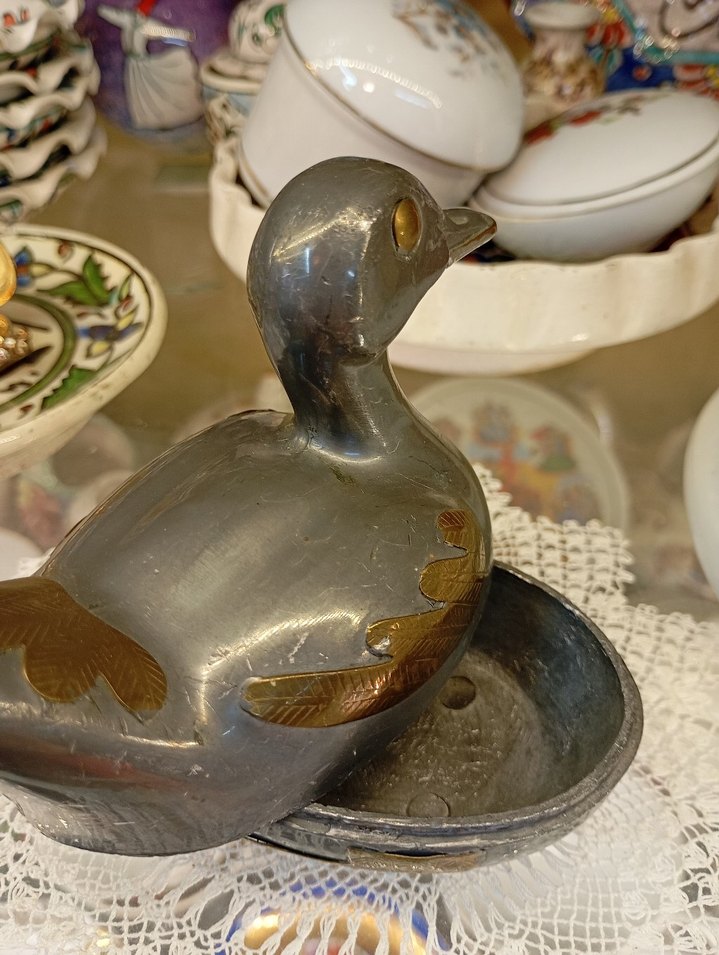 Antika Ördek Zin Metalden - Görsel 4