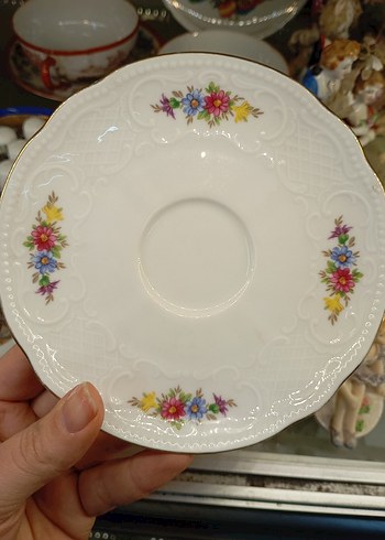 Antika Porselen Çay Tabağı - Görsel 5