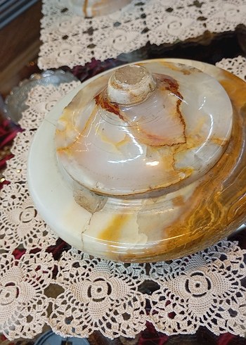 Antika Mermer Şekerlik - Görsel 7