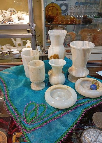 Antika Mermer Şekerlik - Görsel 11