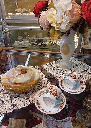 Antika Mermer Şekerlik - Görsel 9