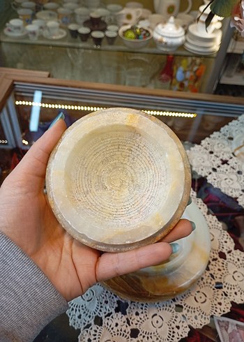 Antika Mermer Şekerlik - Görsel 3