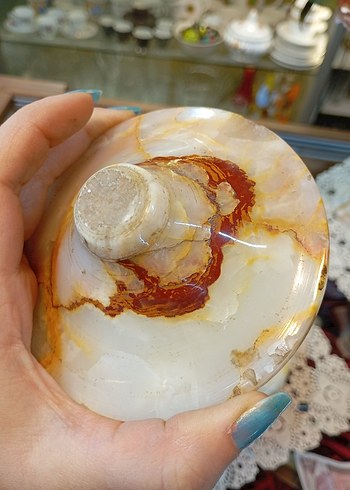 Antika Mermer Şekerlik - Görsel 4