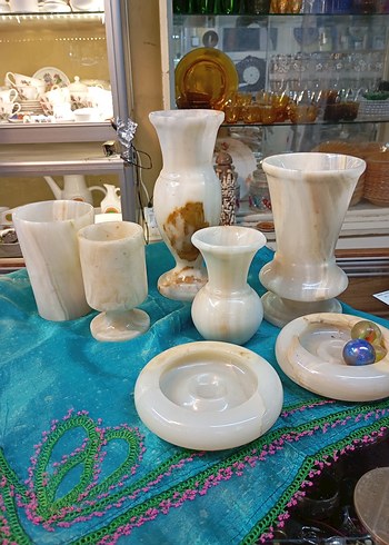 Antika Mermer Şekerlik - Görsel 12