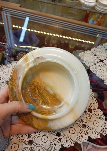 Antika Mermer Şekerlik - Görsel 5