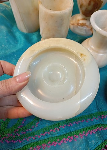 Antika Mermer Şekerlik - Görsel 14