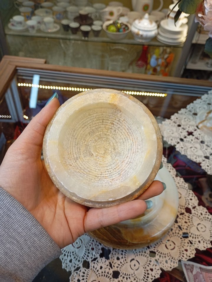 Antika Mermer Şekerlik - Görsel 3