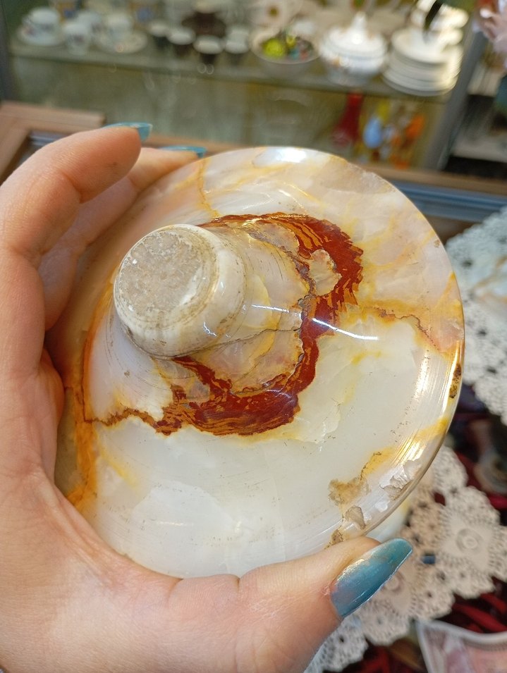 Antika Mermer Şekerlik - Görsel 4