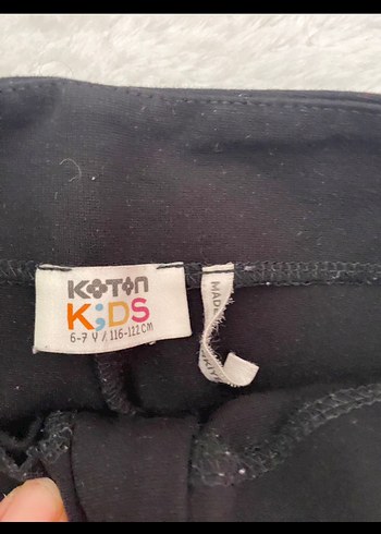 Koton Fermuarlı Siyah Kız çocuk İspanyol Paça Pantolon