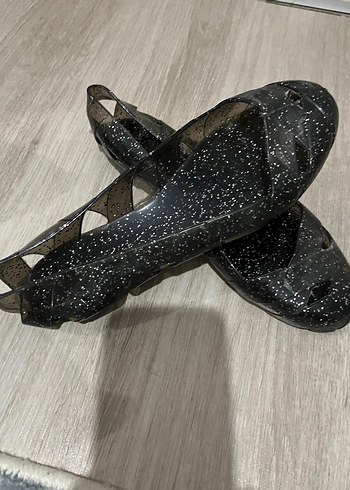 Parlak Siyah Stiletto Topuklu Kadın Babet - Görsel 2