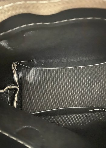 Bej Deri Kadın Omuz Çantası - Görsel 3