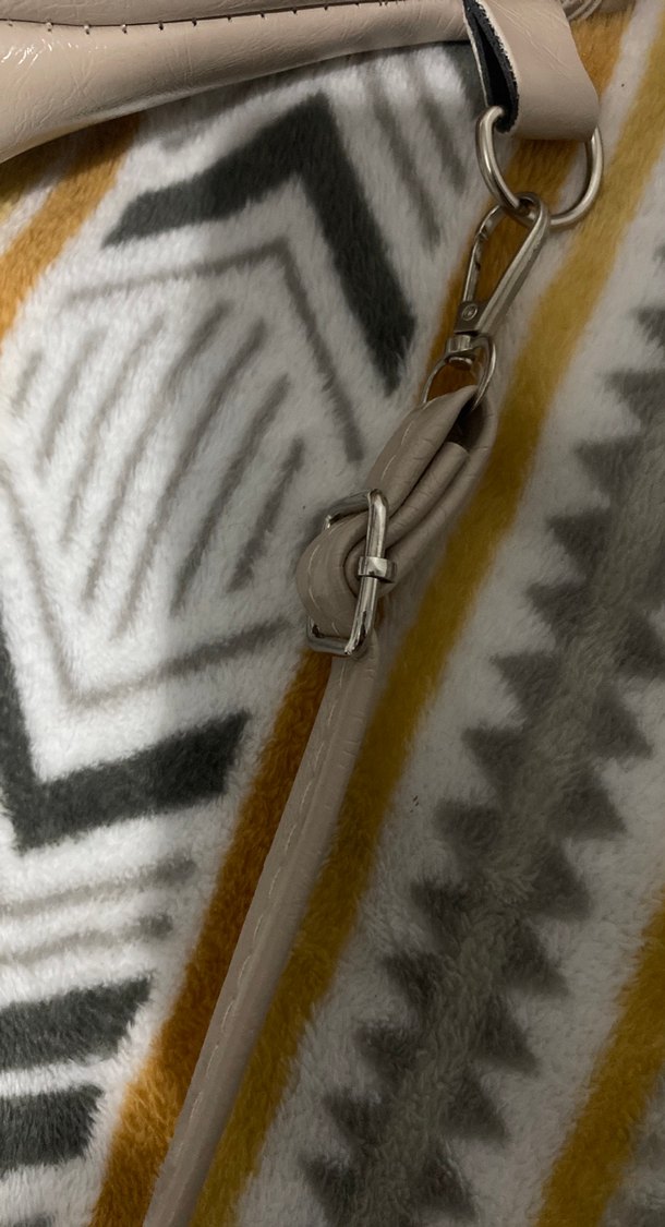 Bej Deri Kadın Omuz Çantası - Görsel 5