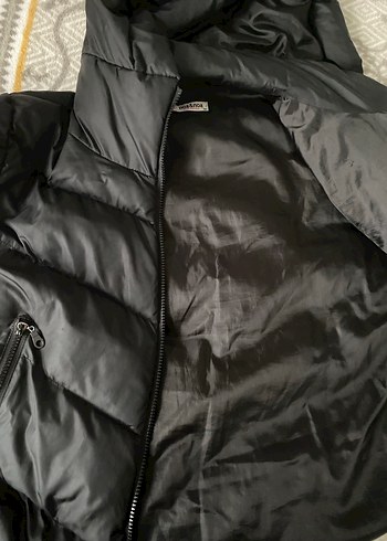 Siyah Kadın Şişme Mont - Görsel 9