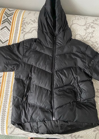 Siyah Kadın Şişme Mont - Görsel 4