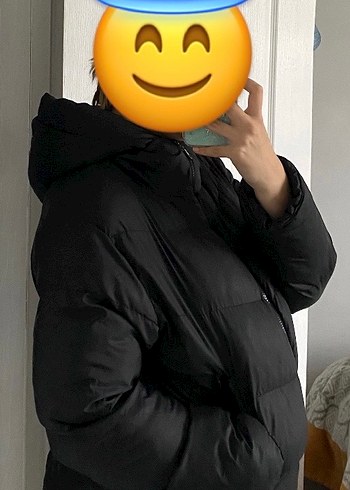 Siyah Kadın Şişme Mont - Görsel 12