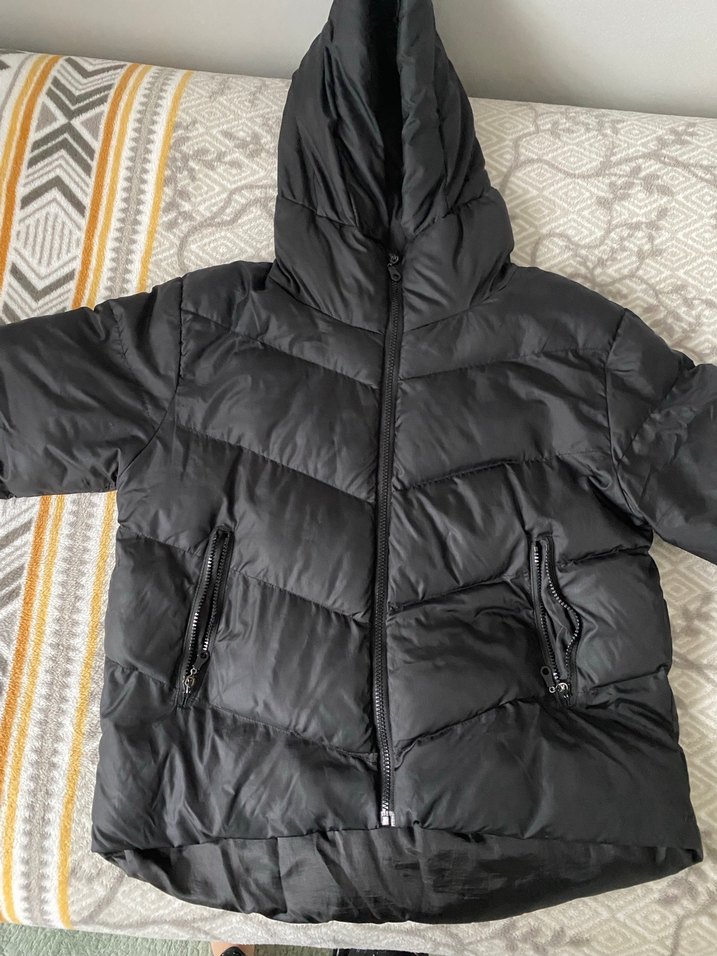 Siyah Kadın Şişme Mont - Görsel 4