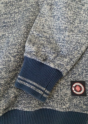 Gri Kapüşonlu Erkek Sweatshirt - Görsel 4