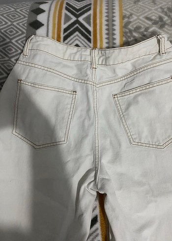 Bej Kadın Kot Pantolon - Görsel 3