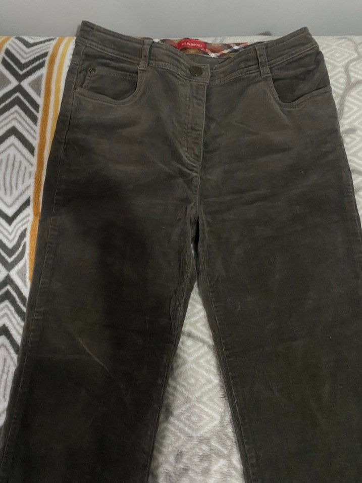 Kahverengi Kadın Pantolon Süet - Görsel 3