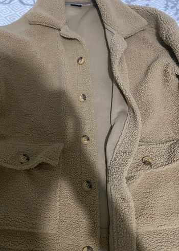 Düğmeli Bej Ceket Unisex - Görsel 3