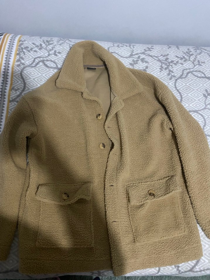 Düğmeli Bej Ceket Unisex - Görsel 2