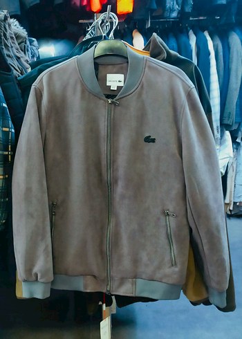 Lacoste Lacoste Süet Erkek mevsimlik ince Ceket/mont