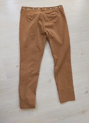 29 Beden camel Renk Guess taş detaylı pantolon