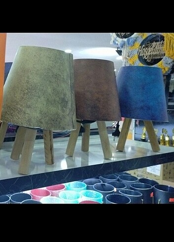 Diğer Ahşap ayaklı abajur