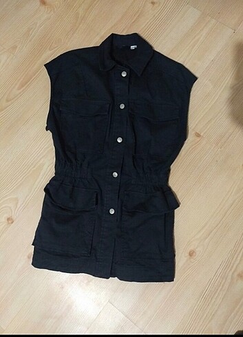 m Beden H&M lavivert keten yelek 