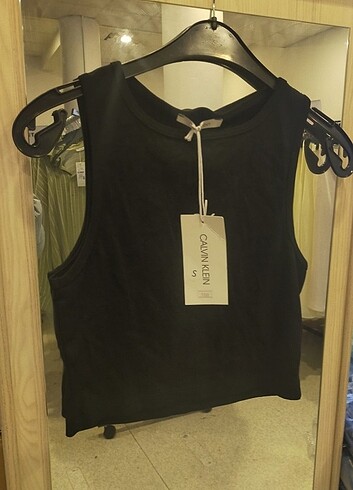 s Beden siyah Renk Calvin Klein mini üst crop