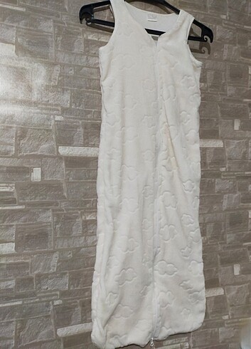 Bulut desenli büyük boy peluş uyku tulumu - Görsel 5