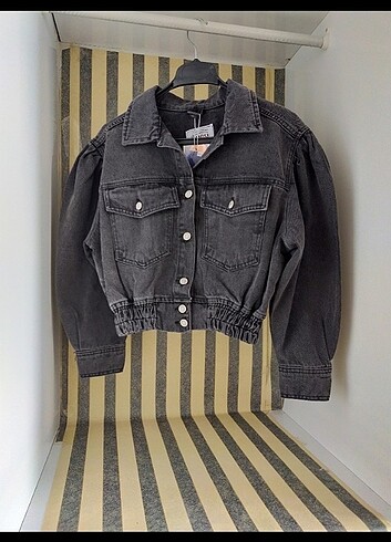 Mom Jean denim kot ceket