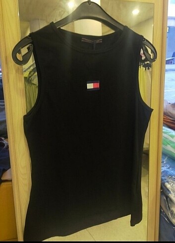 Tommy Hilfiger slim tank top kolsuz t-shirt